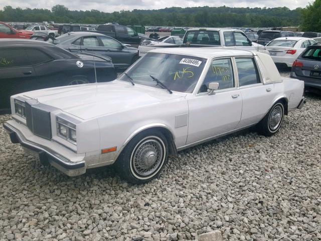 1C3BF66P9EX565560 - 1984 CHRYSLER FIFTH AVEN WHITE photo 2