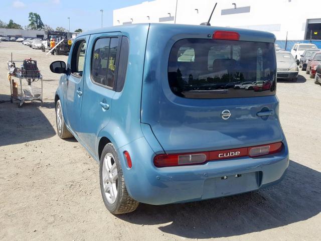 JN8AZ28R49T103270 - 2009 NISSAN CUBE BASE TURQUOISE photo 3