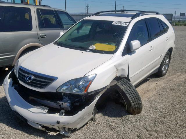 JTJHW31U172016661 - 2007 LEXUS RX 400H WHITE photo 2