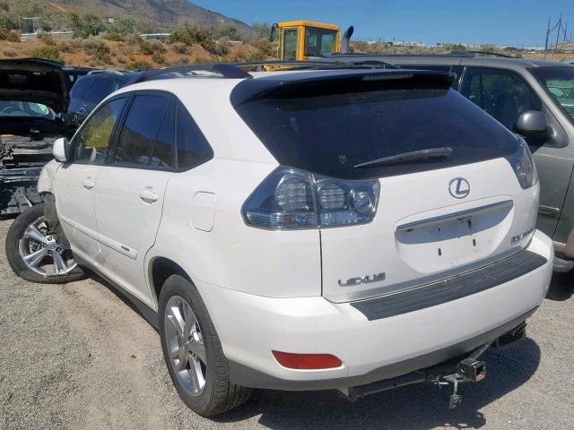 JTJHW31U172016661 - 2007 LEXUS RX 400H WHITE photo 3