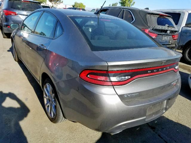 1C3CDFBH5DD256757 - 2013 DODGE DART SXT GRAY photo 3