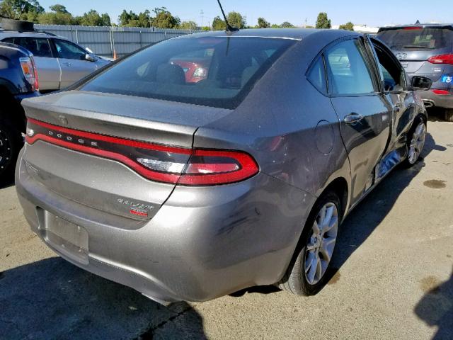 1C3CDFBH5DD256757 - 2013 DODGE DART SXT GRAY photo 4