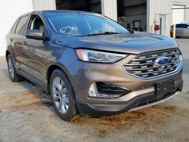 2FMPK3K93KBB03206 - 2019 FORD EDGE TITAN BROWN photo 1