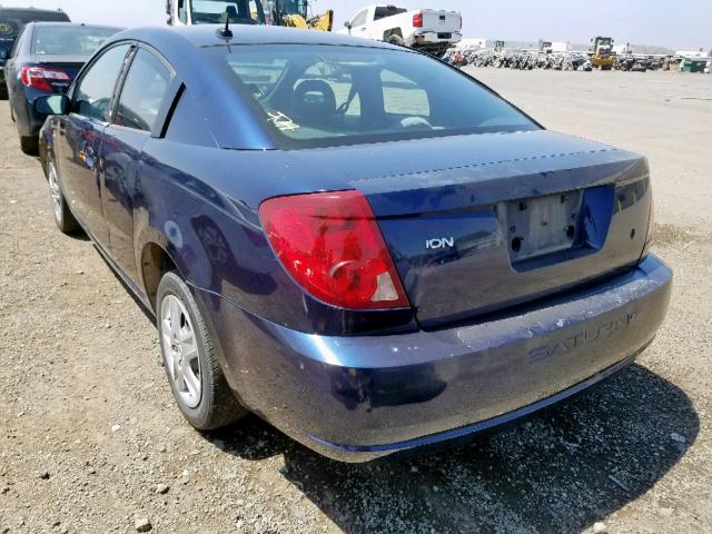 1G8AN18F17Z140207 - 2007 SATURN ION LEVEL BLUE photo 3