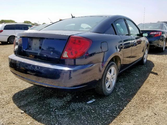 1G8AN18F17Z140207 - 2007 SATURN ION LEVEL BLUE photo 4