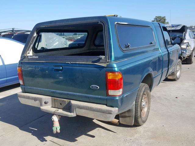 1FTYR14U5WPA92203 - 1998 FORD RANGER SUP GREEN photo 4