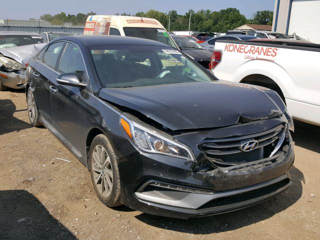 5NPE34AF3FH155676 - 2015 HYUNDAI SONATA SPO BLACK photo 1