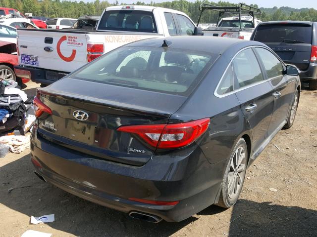 5NPE34AF3FH155676 - 2015 HYUNDAI SONATA SPO BLACK photo 4