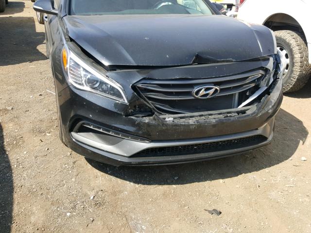 5NPE34AF3FH155676 - 2015 HYUNDAI SONATA SPO BLACK photo 9