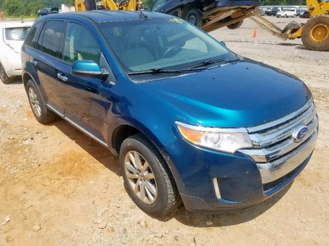 2FMDK3JC6BBB06052 - 2011 FORD EDGE SEL BLUE photo 1