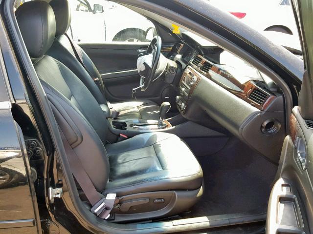 2G1WC5E35D1258728 - 2013 CHEVROLET IMPALA LTZ BLACK photo 5