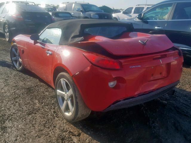 1G2MB35B48Y100949 - 2008 PONTIAC SOLSTICE RED photo 3