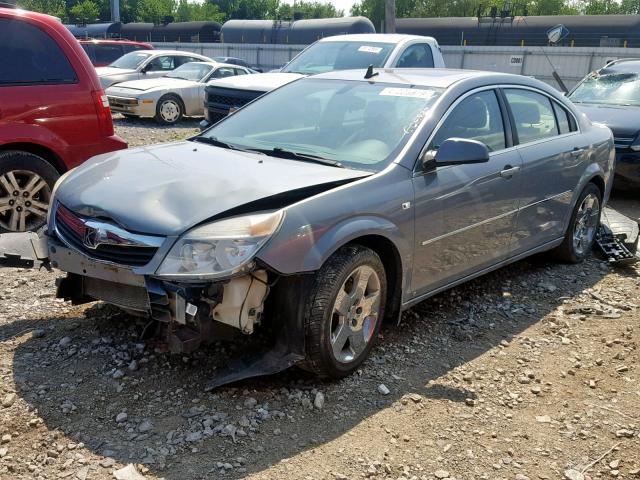 1G8ZS57B88F288519 - 2008 SATURN AURA XE SILVER photo 2