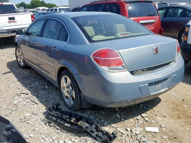 1G8ZS57B88F288519 - 2008 SATURN AURA XE SILVER photo 3