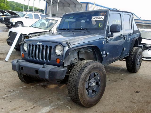 1J4GA391X7L110386 - 2007 JEEP WRANGLER X CHARCOAL photo 2