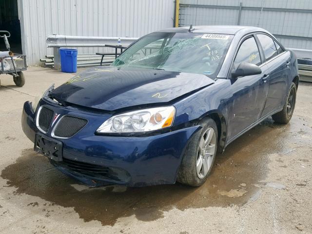 1G2ZG57B794154030 - 2009 PONTIAC G6 SE BLUE photo 2