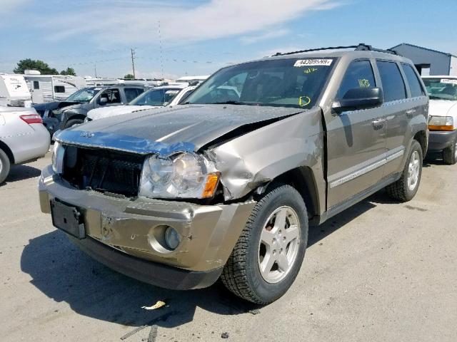 1J4HR58265C606494 - 2005 JEEP GRAND CHER BEIGE photo 2