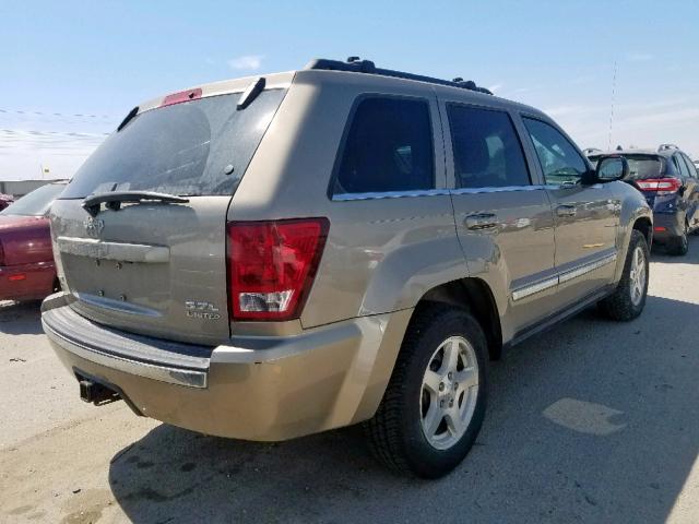 1J4HR58265C606494 - 2005 JEEP GRAND CHER BEIGE photo 4