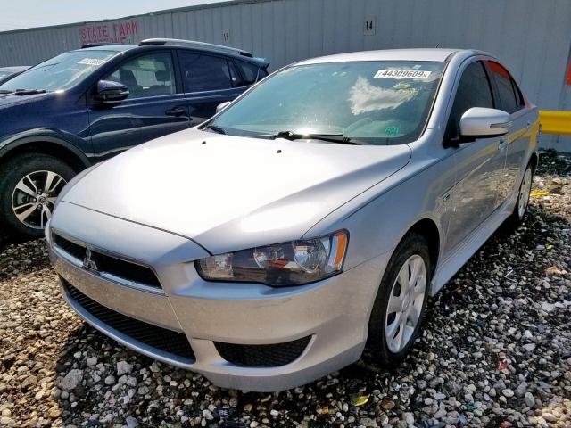 JA32U2FU0FU010868 - 2015 MITSUBISHI LANCER ES SILVER photo 2