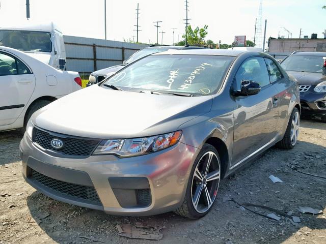 KNAFU6A29C5514659 - 2012 KIA FORTE EX GRAY photo 2