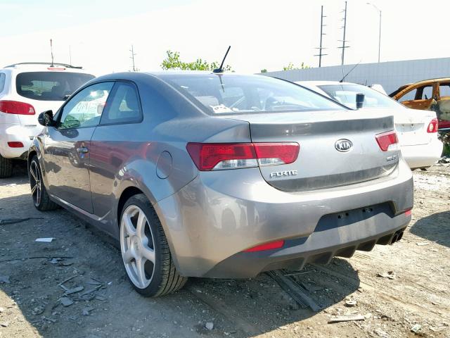 KNAFU6A29C5514659 - 2012 KIA FORTE EX GRAY photo 3