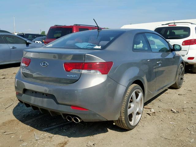 KNAFU6A29C5514659 - 2012 KIA FORTE EX GRAY photo 4