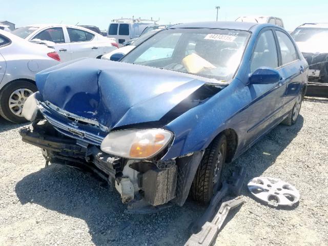 KNAFE122375449067 - 2007 KIA SPECTRA EX BLUE photo 2