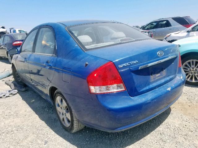 KNAFE122375449067 - 2007 KIA SPECTRA EX BLUE photo 3