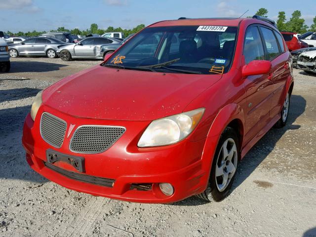 5Y2SL65896Z433631 - 2006 PONTIAC VIBE RED photo 2