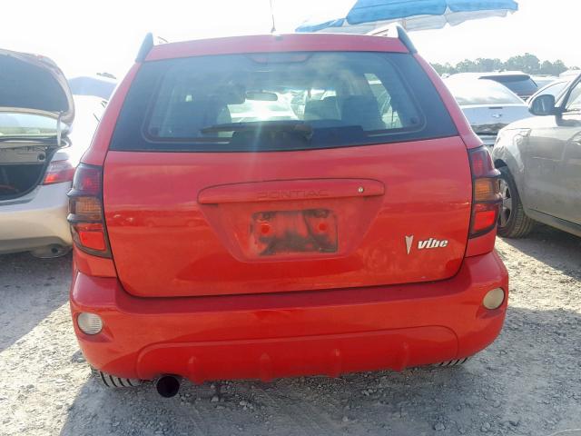 5Y2SL65896Z433631 - 2006 PONTIAC VIBE RED photo 9