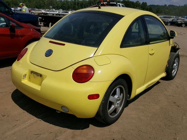 3VWDD21C8YM463293 - 2000 VOLKSWAGEN NEW BEETLE ყვითელი ფოტო 4