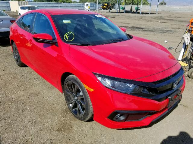 2HGFC2F88KH558799 - 2019 HONDA CIVIC SPOR RED photo 1