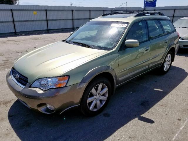 4S4BP62C267342964 - 2006 SUBARU LEGACY OUT GREEN photo 2