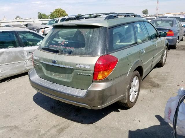 4S4BP62C267342964 - 2006 SUBARU LEGACY OUT GREEN photo 4