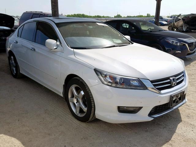 1HGCR3F87EA037065 - 2014 HONDA ACCORD EXL WHITE photo 1