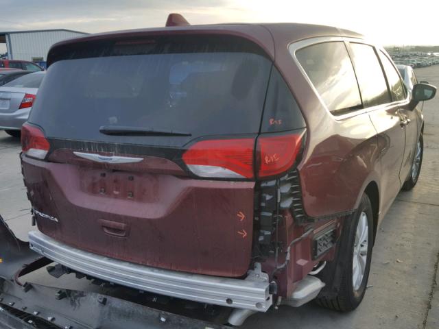 2C4RC1FG6JR280023 - 2018 CHRYSLER PACIFICA T MAROON photo 4