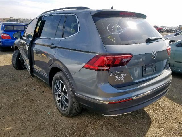 3VV3B7AX7JM005045 - 2018 VOLKSWAGEN TIGUAN SE GRAY photo 3