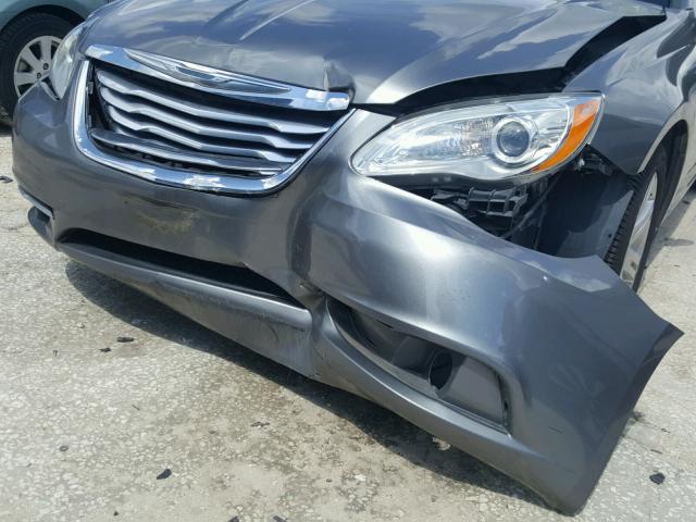 1C3CCBAB4DN704909 - 2013 CHRYSLER 200 LX SILVER photo 9