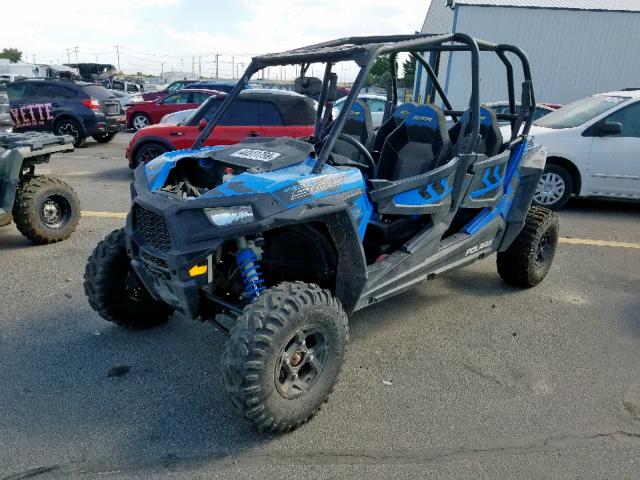 4XAVCE879HB678751 - 2017 POLARIS RZR 4 900 BLUE photo 2