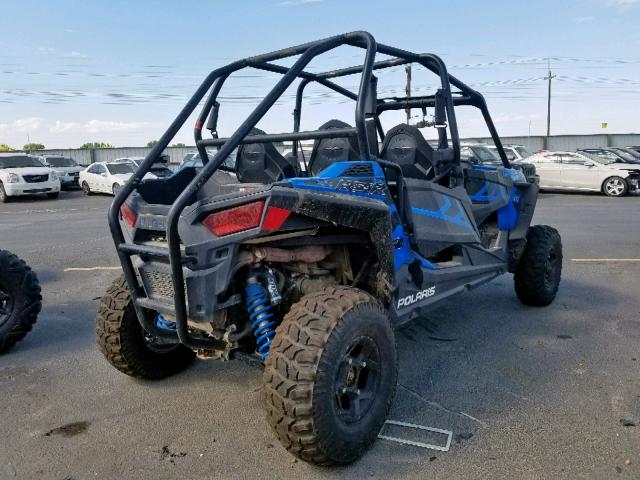 4XAVCE879HB678751 - 2017 POLARIS RZR 4 900 BLUE photo 4