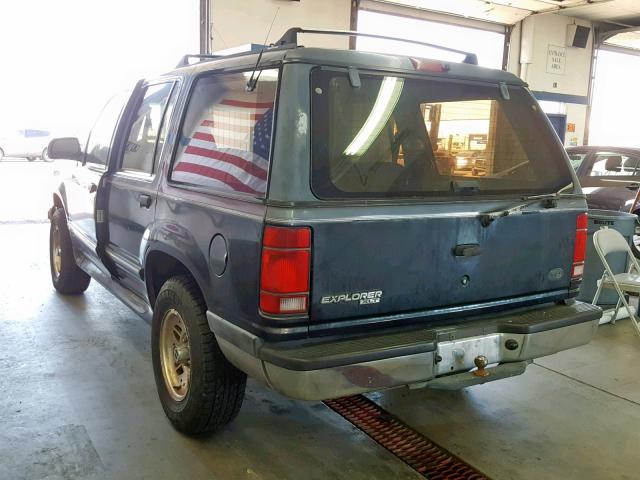 1FMDU34X4PUD87049 - 1993 FORD EXPLORER BLUE photo 3