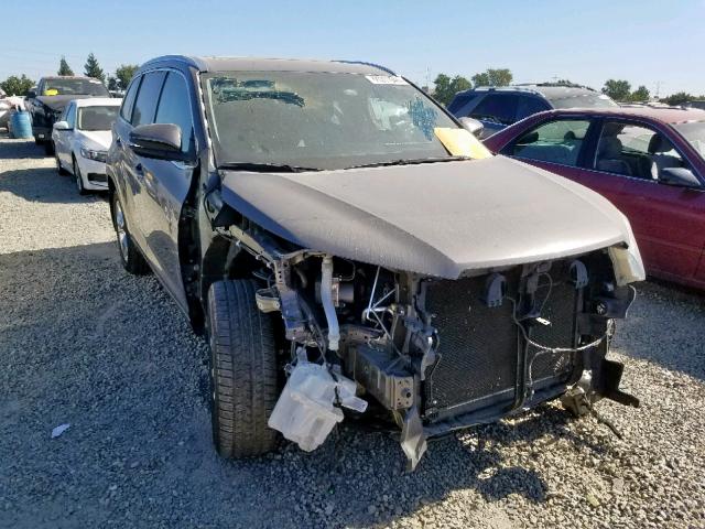 5TDDKRFH9ES056424 - 2014 TOYOTA HIGHLANDER GRAY photo 1