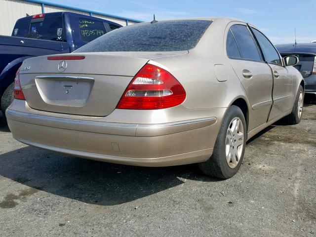 WDBUF65JX4A569960 - 2004 MERCEDES-BENZ E 320 TAN photo 4