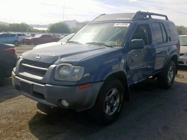 5N1ED28T02C602799 - 2002 NISSAN XTERRA XE BLUE photo 2