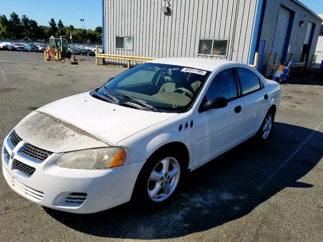 1B3EL36T84N111518 - 2004 DODGE STRATUS SE WHITE photo 2