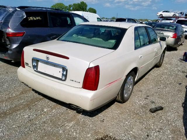 1G6KD54Y22U160454 - 2002 CADILLAC DEVILLE WHITE photo 4