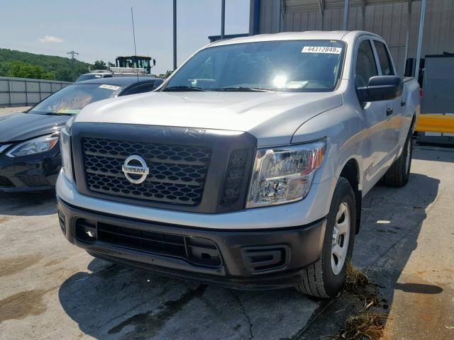 1N6AA1EJ0JN546016 - 2018 NISSAN TITAN S SILVER photo 2