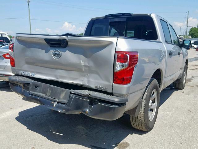 1N6AA1EJ0JN546016 - 2018 NISSAN TITAN S SILVER photo 4