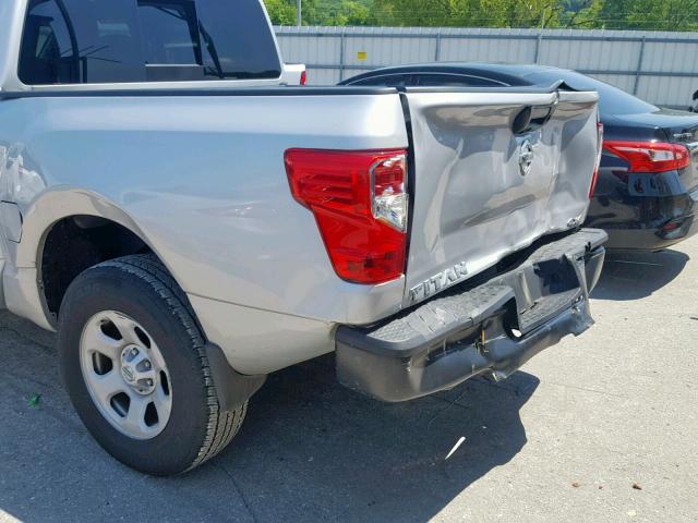 1N6AA1EJ0JN546016 - 2018 NISSAN TITAN S SILVER photo 9