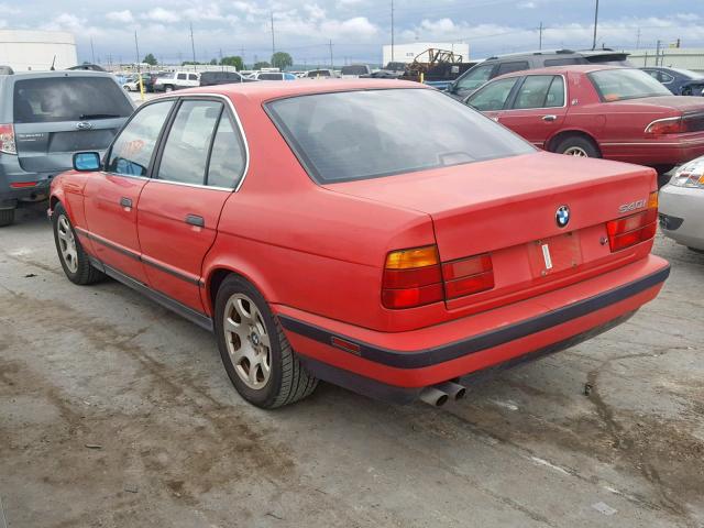 WBAHE6318RGF25288 - 1994 BMW 540 I AUTO RED photo 3